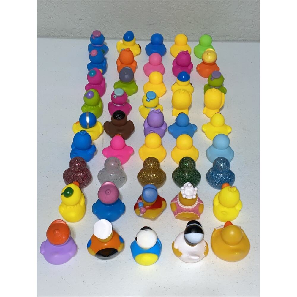 Large Lot of 45 Rubber Ducks Duckies Duckie Ducking Duck JEEP Assorted Variety - Picture 2 of 2